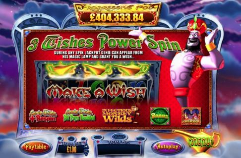 Genie Jackpot Bonus Free Spins