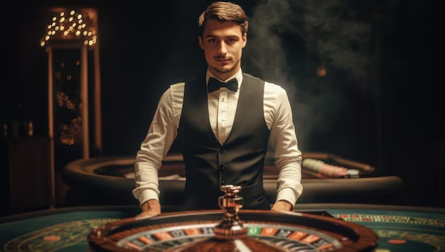 Portrait Man Playing Poker Casino 23 2151831199