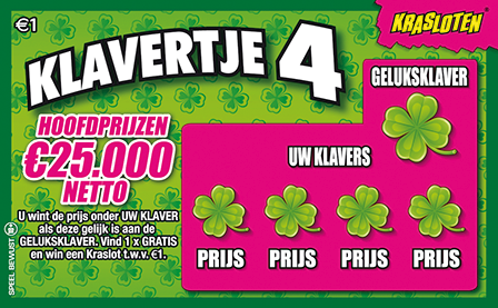 Klavertje 4 Kraslot