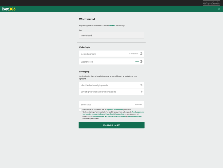 aanmelden bet365