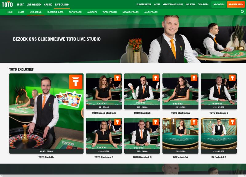 het live casino