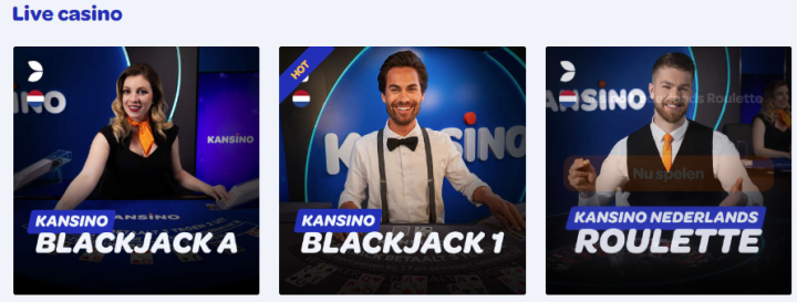 Live Casino Spelen Bij Kansino