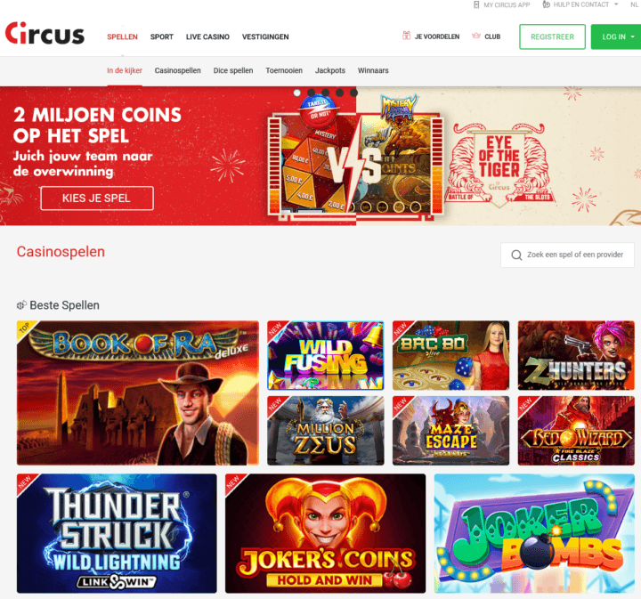 circus casino games