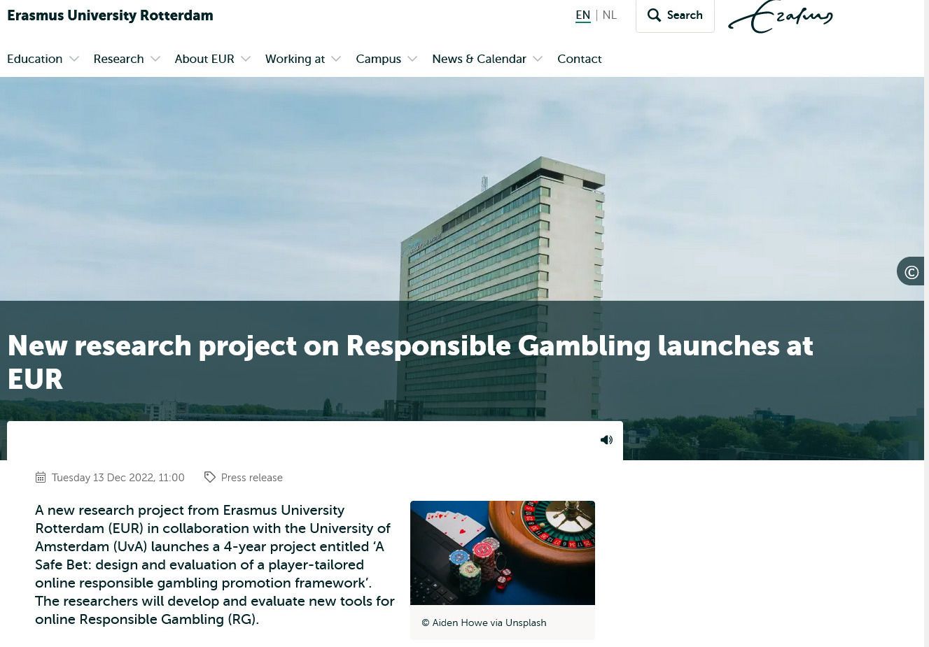 onderzoek holland casino