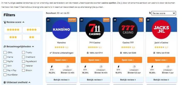 Casinoreviews Bij Casinoscout