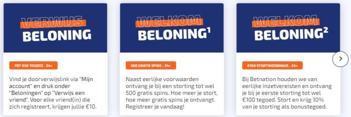 Welkombeloningen Betnation