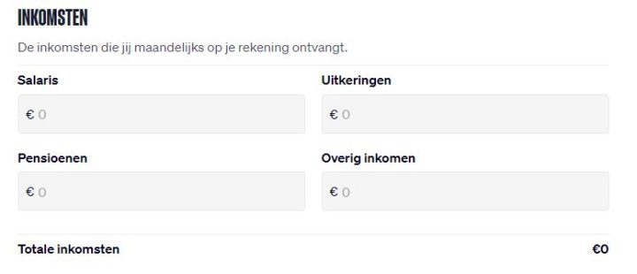 Inkomsten Berekenen Via De Budgetcalculator