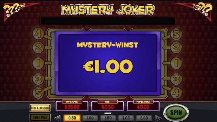 Mistery Winst Van Mystery Joker