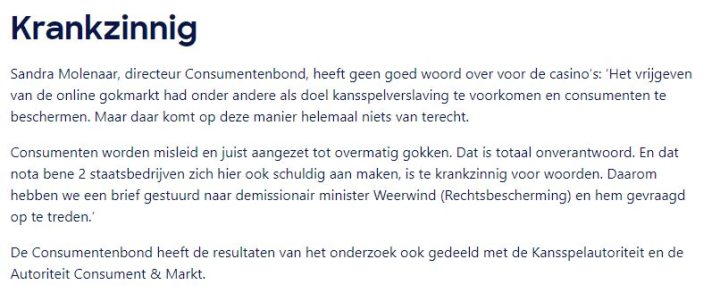 Brief Gestuurd Naar Demissionair Minister Weerwind