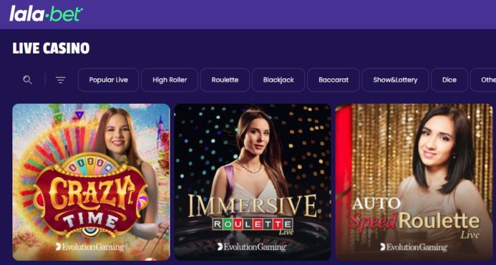 Live Casino Spellen Van Lalabet