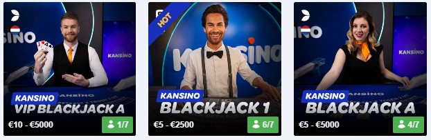 Kansino Live Blackjack