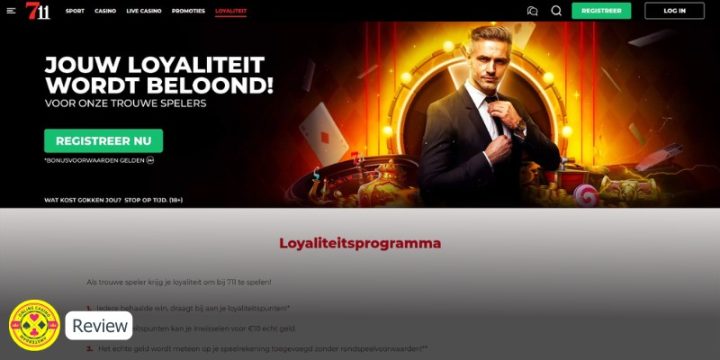 Onlinecasino.amsterdam Review 711 Casino Loyaliteitsprogramma
