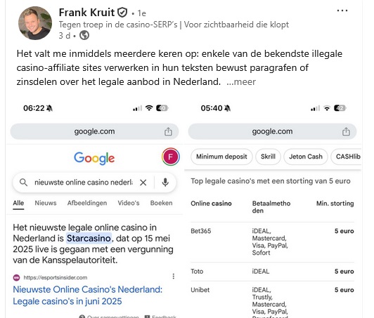 Activiteit Frank Kruit Linkedin