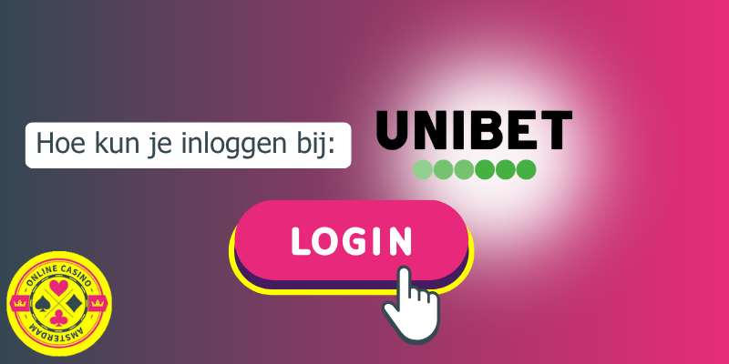 Schermafbeelding van het Unibet inloggen proces op desktop en mobiel