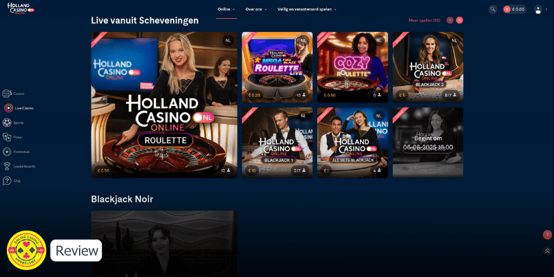 Review Holland Live Casino