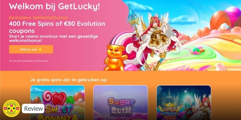 Homepage Screenshot Welkomstbonus