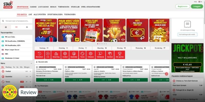 Starcasino Sportsbook Screenshot