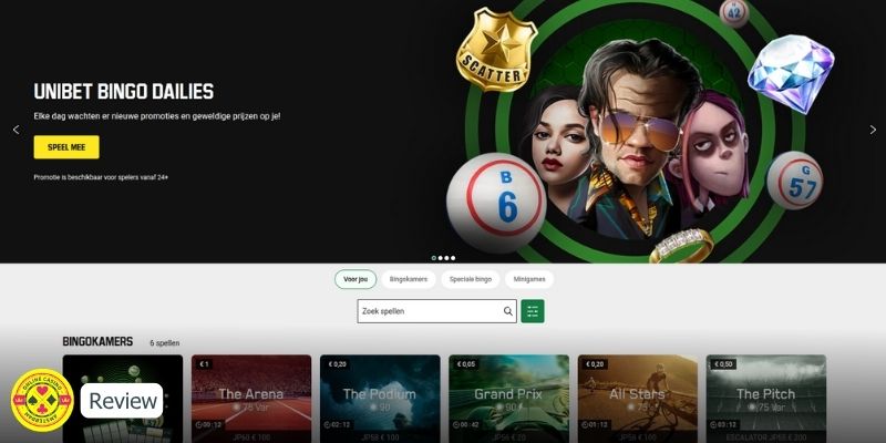 Unibet Review Bingo Lobby
