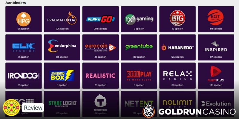 Goldrun Game Providers