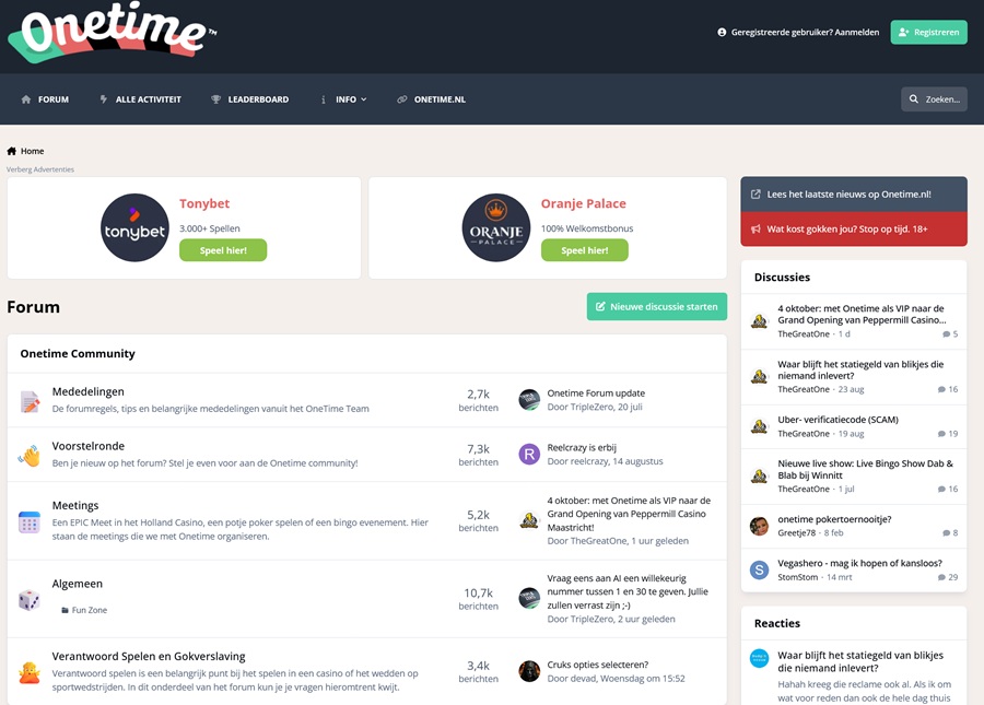 Onetime Forum
