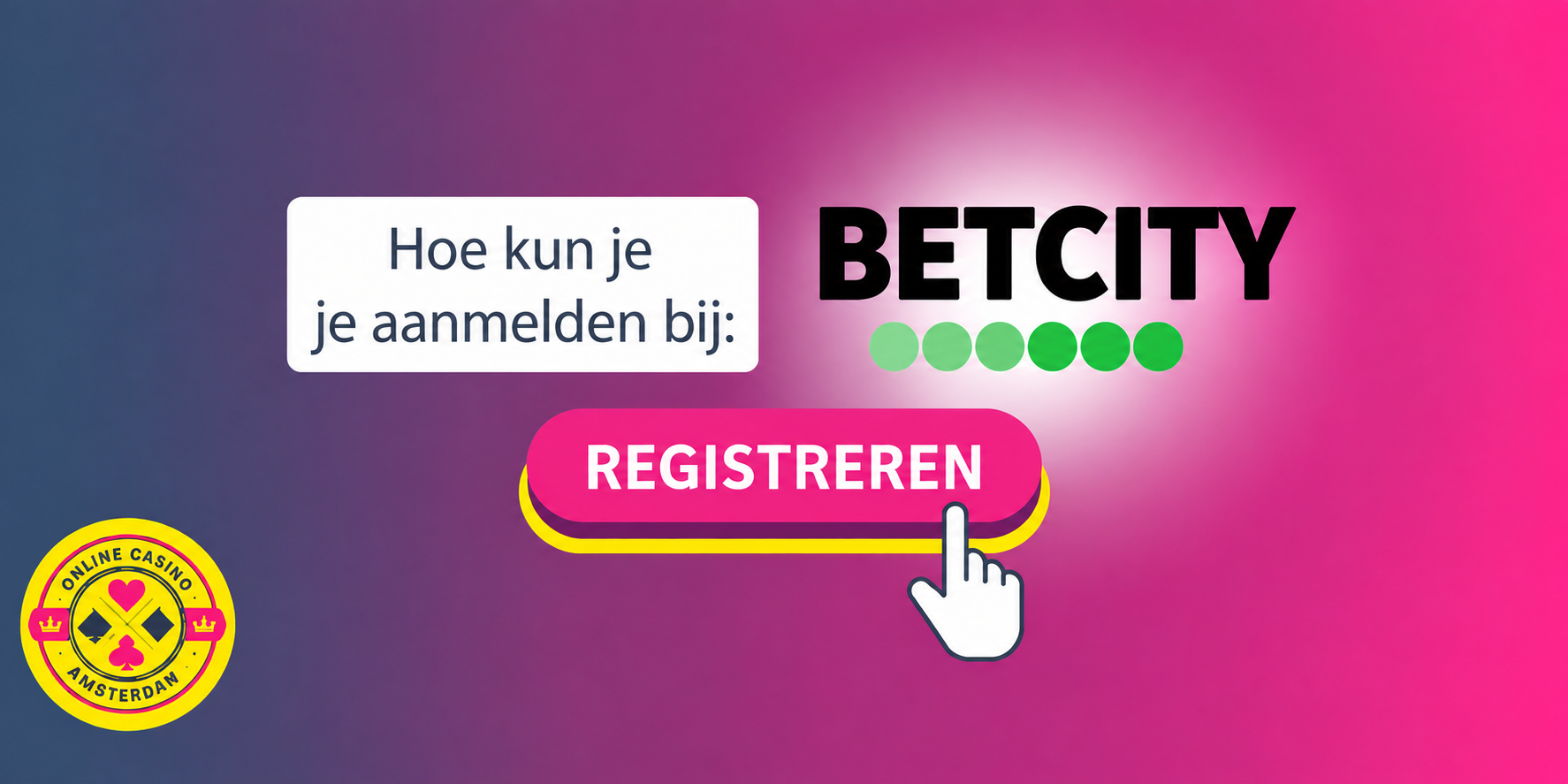 Illustratie bij uitleg over een BetCity-account aanmaken