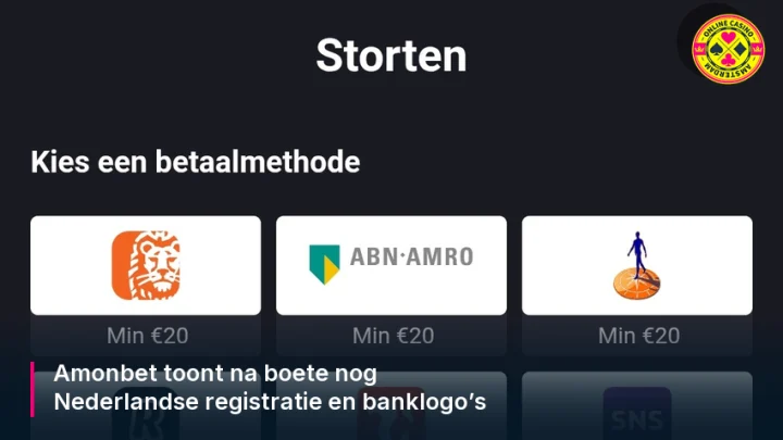 Amonbet Nederlandse Registratie Na Boete