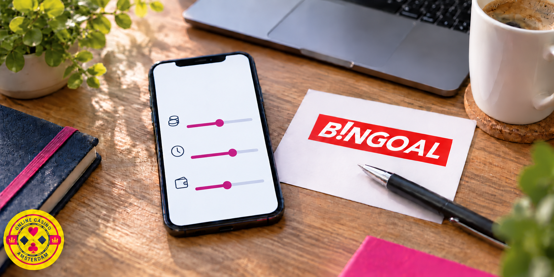 Redactionele illustratie van het instellen van Bingoal-limieten