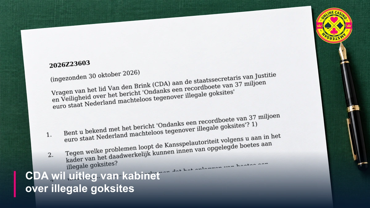 Cda Kamervragen Illegale Goksites Document
