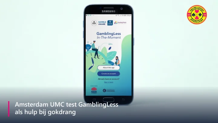 Gamblingless App Officieel Scherm Oca