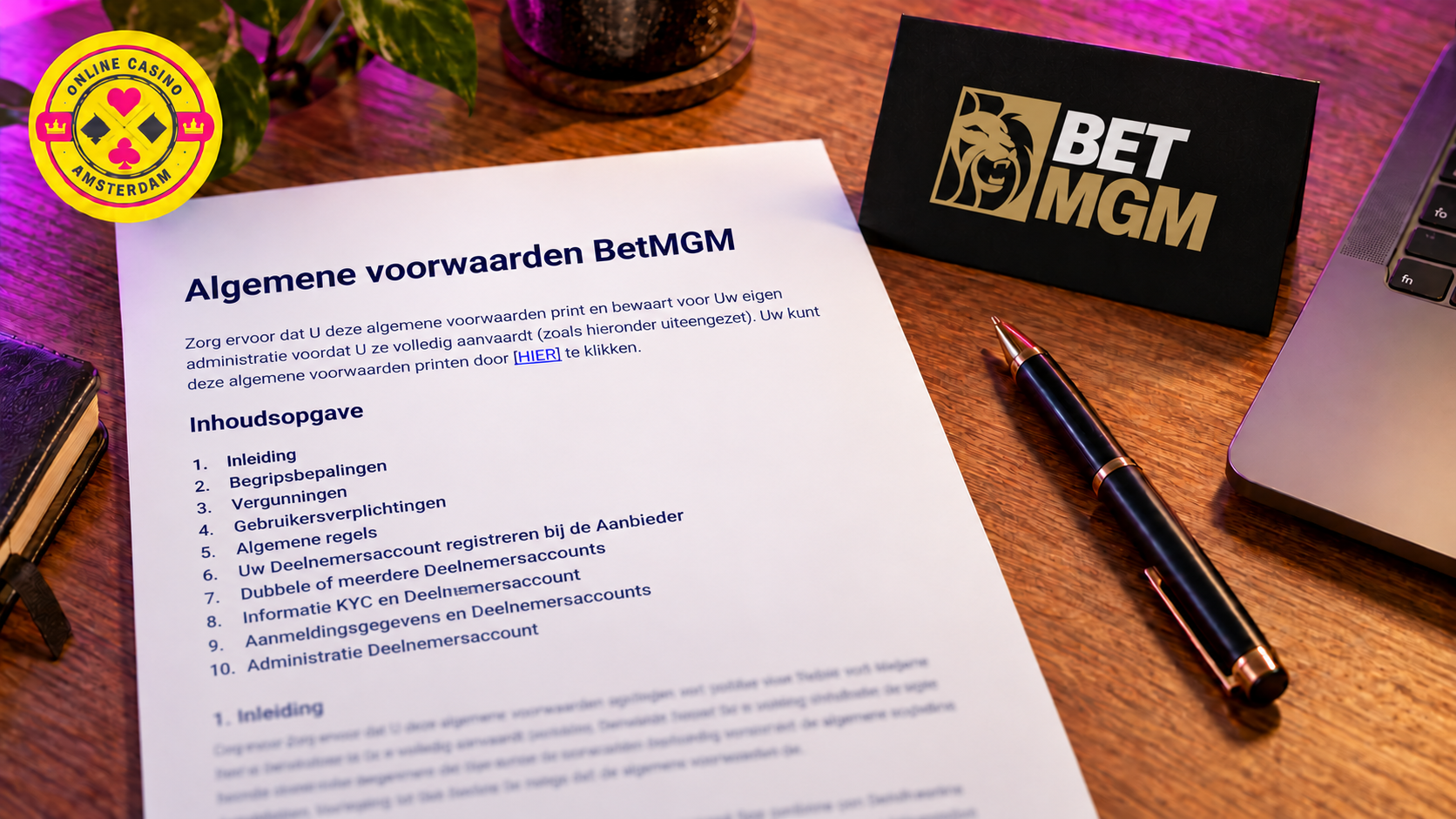 Algemene voorwaarden van BetMGM uitgelegd