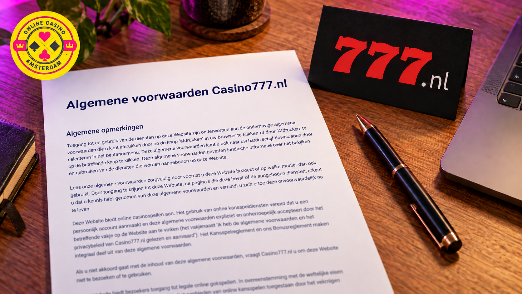 Algemene voorwaarden van Casino777 uitgelegd